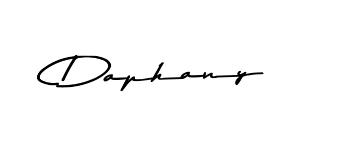 Create a beautiful signature design for name Daphany. With this signature (Asem Kandis PERSONAL USE) fonts, you can make a handwritten signature for free. Daphany signature style 9 images and pictures png