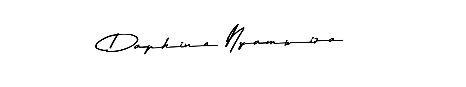 How to make Daphine Nyamwiza name signature. Use Asem Kandis PERSONAL USE style for creating short signs online. This is the latest handwritten sign. Daphine Nyamwiza signature style 9 images and pictures png