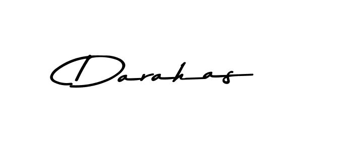 How to make Darahas name signature. Use Asem Kandis PERSONAL USE style for creating short signs online. This is the latest handwritten sign. Darahas signature style 9 images and pictures png