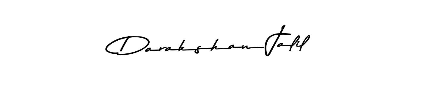 Also You can easily find your signature by using the search form. We will create Darakshan Jalil name handwritten signature images for you free of cost using Asem Kandis PERSONAL USE sign style. Darakshan Jalil signature style 9 images and pictures png