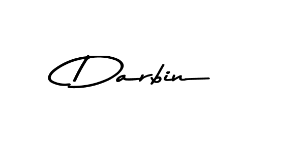 Create a beautiful signature design for name Darbin. With this signature (Asem Kandis PERSONAL USE) fonts, you can make a handwritten signature for free. Darbin signature style 9 images and pictures png