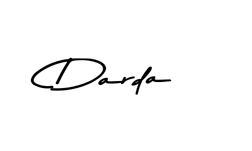 How to make Darda name signature. Use Asem Kandis PERSONAL USE style for creating short signs online. This is the latest handwritten sign. Darda signature style 9 images and pictures png