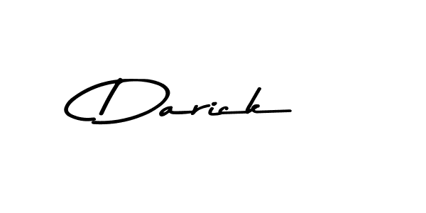 The best way (Asem Kandis PERSONAL USE) to make a short signature is to pick only two or three words in your name. The name Darick include a total of six letters. For converting this name. Darick signature style 9 images and pictures png