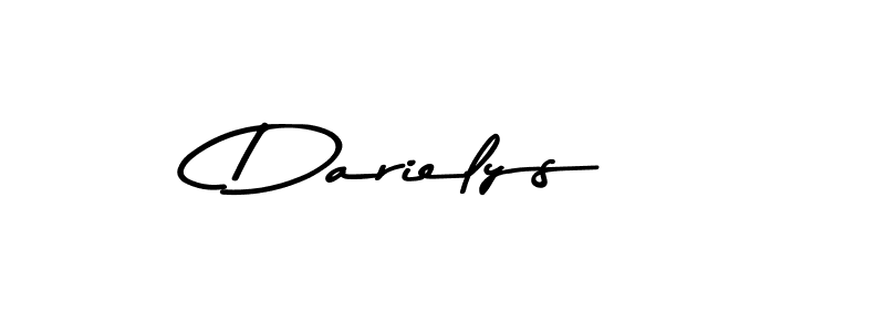 Asem Kandis PERSONAL USE is a professional signature style that is perfect for those who want to add a touch of class to their signature. It is also a great choice for those who want to make their signature more unique. Get Darielys name to fancy signature for free. Darielys signature style 9 images and pictures png