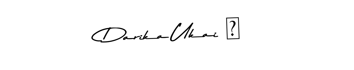 Make a beautiful signature design for name Darika Ukai ♡. With this signature (Asem Kandis PERSONAL USE) style, you can create a handwritten signature for free. Darika Ukai ♡ signature style 9 images and pictures png