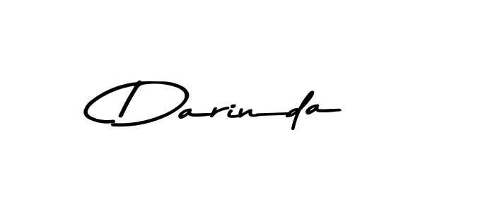 How to make Darinda name signature. Use Asem Kandis PERSONAL USE style for creating short signs online. This is the latest handwritten sign. Darinda signature style 9 images and pictures png