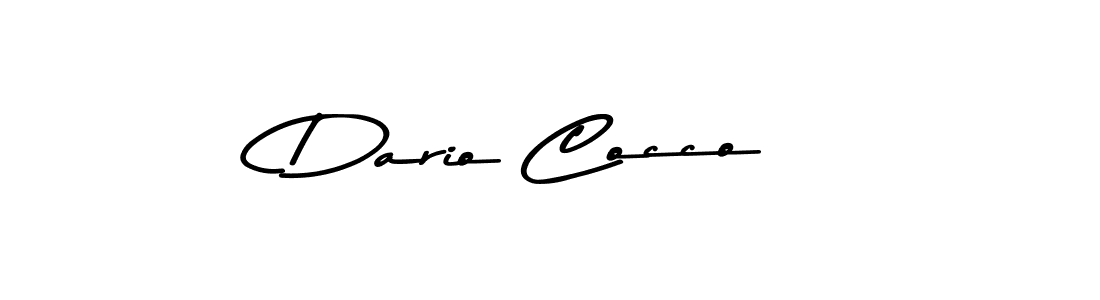 Dario Cocco stylish signature style. Best Handwritten Sign (Asem Kandis PERSONAL USE) for my name. Handwritten Signature Collection Ideas for my name Dario Cocco. Dario Cocco signature style 9 images and pictures png