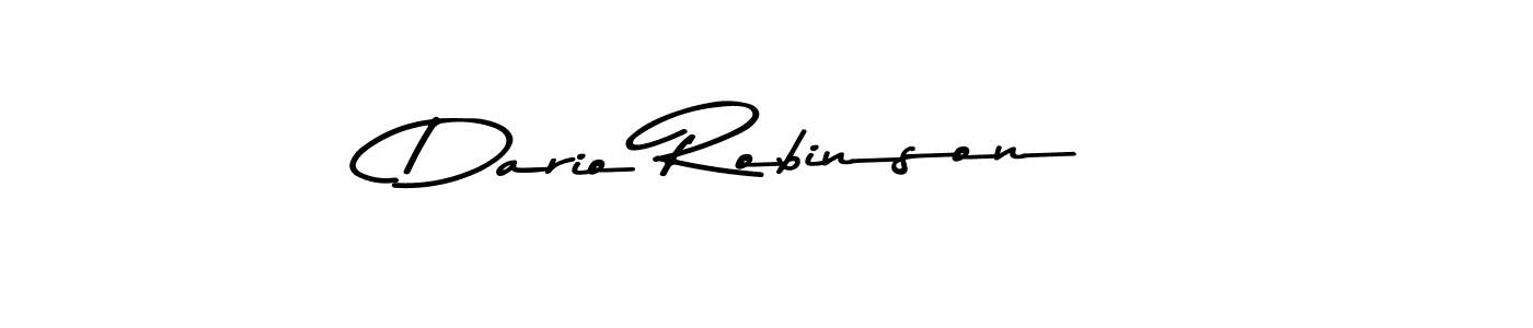 Design your own signature with our free online signature maker. With this signature software, you can create a handwritten (Asem Kandis PERSONAL USE) signature for name Dario Robinson. Dario Robinson signature style 9 images and pictures png