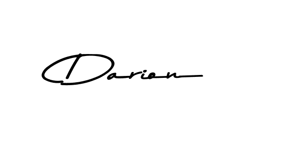 Design your own signature with our free online signature maker. With this signature software, you can create a handwritten (Asem Kandis PERSONAL USE) signature for name Darion. Darion signature style 9 images and pictures png