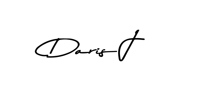 Make a beautiful signature design for name Daris J. With this signature (Asem Kandis PERSONAL USE) style, you can create a handwritten signature for free. Daris J signature style 9 images and pictures png