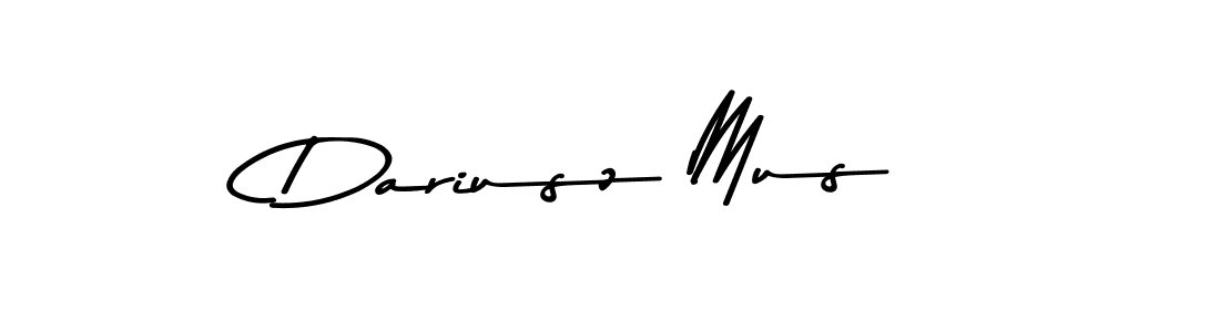 How to make Dariusz Mus name signature. Use Asem Kandis PERSONAL USE style for creating short signs online. This is the latest handwritten sign. Dariusz Mus signature style 9 images and pictures png