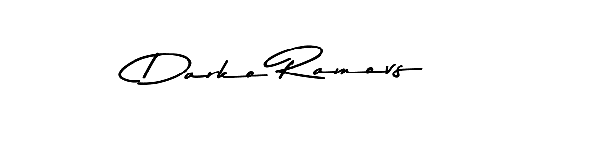 Design your own signature with our free online signature maker. With this signature software, you can create a handwritten (Asem Kandis PERSONAL USE) signature for name Darko Ramovs. Darko Ramovs signature style 9 images and pictures png