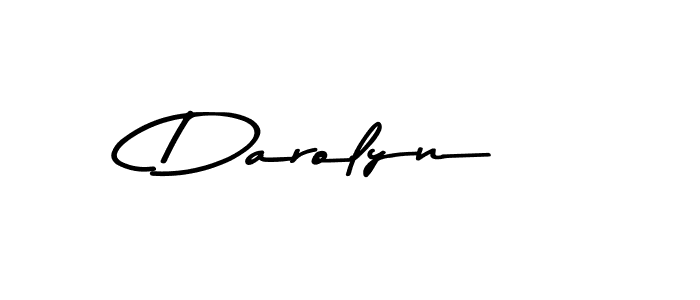 Create a beautiful signature design for name Darolyn. With this signature (Asem Kandis PERSONAL USE) fonts, you can make a handwritten signature for free. Darolyn signature style 9 images and pictures png