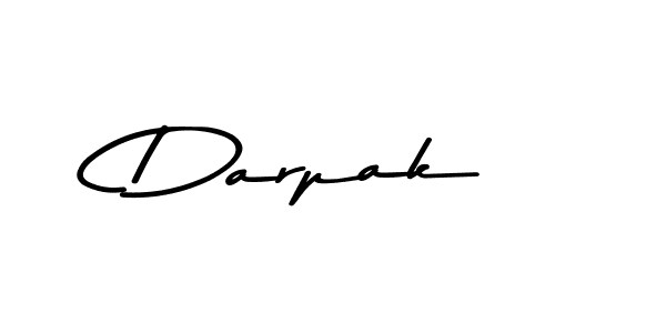 Create a beautiful signature design for name Darpak. With this signature (Asem Kandis PERSONAL USE) fonts, you can make a handwritten signature for free. Darpak signature style 9 images and pictures png