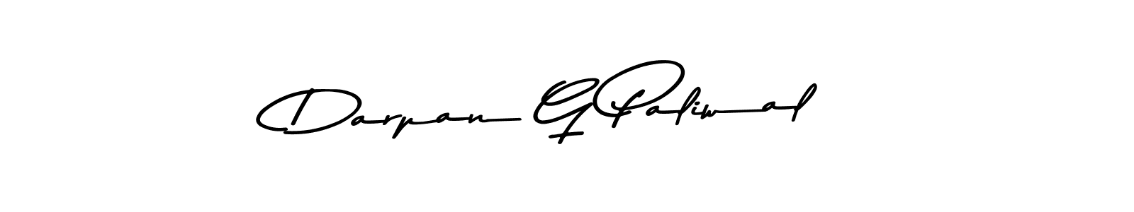 Similarly Asem Kandis PERSONAL USE is the best handwritten signature design. Signature creator online .You can use it as an online autograph creator for name Darpan G Paliwal. Darpan G Paliwal signature style 9 images and pictures png