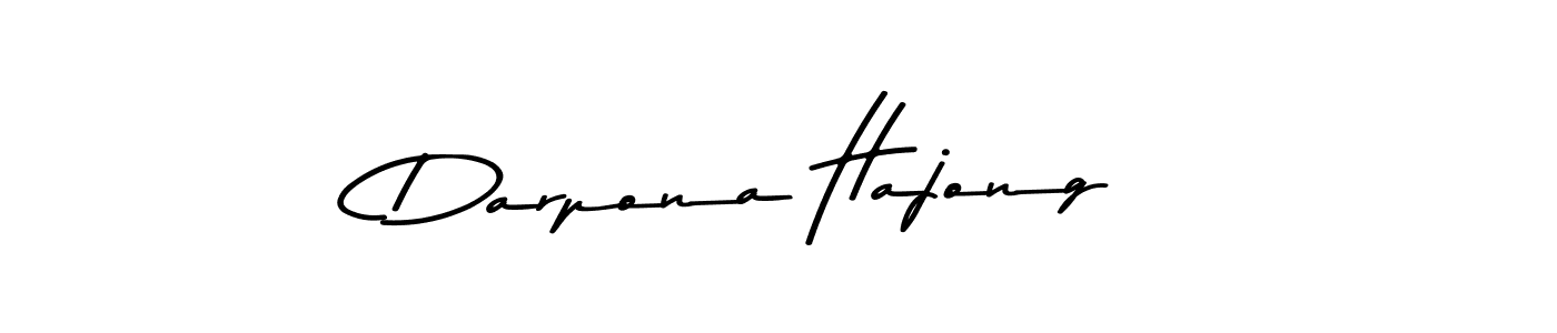 Make a beautiful signature design for name Darpona Hajong. With this signature (Asem Kandis PERSONAL USE) style, you can create a handwritten signature for free. Darpona Hajong signature style 9 images and pictures png