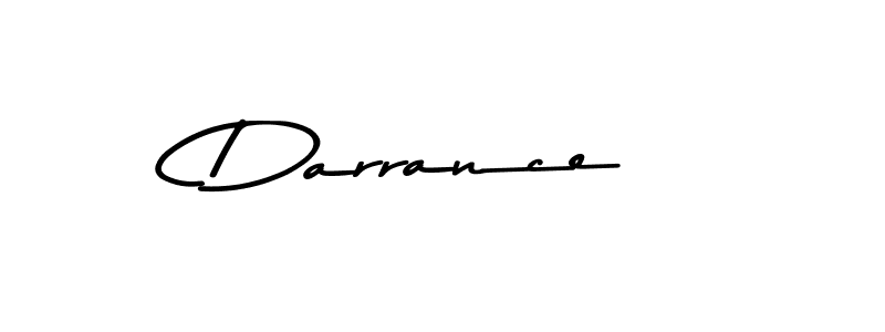 Create a beautiful signature design for name Darrance. With this signature (Asem Kandis PERSONAL USE) fonts, you can make a handwritten signature for free. Darrance signature style 9 images and pictures png