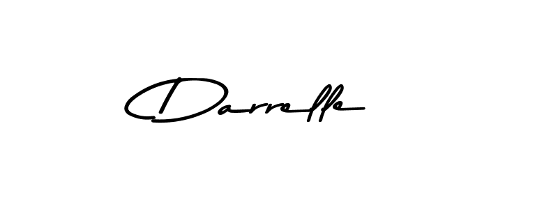 How to make Darrelle name signature. Use Asem Kandis PERSONAL USE style for creating short signs online. This is the latest handwritten sign. Darrelle signature style 9 images and pictures png