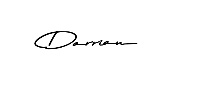 Make a beautiful signature design for name Darrian. With this signature (Asem Kandis PERSONAL USE) style, you can create a handwritten signature for free. Darrian signature style 9 images and pictures png