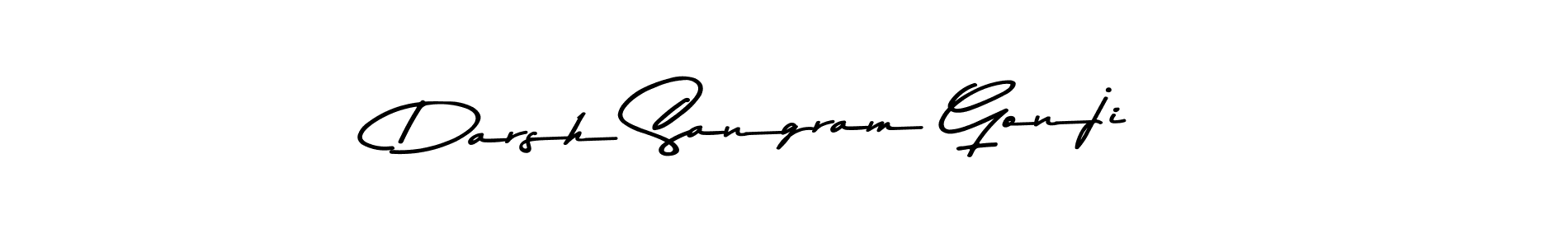 Also You can easily find your signature by using the search form. We will create Darsh Sangram Gonji name handwritten signature images for you free of cost using Asem Kandis PERSONAL USE sign style. Darsh Sangram Gonji signature style 9 images and pictures png