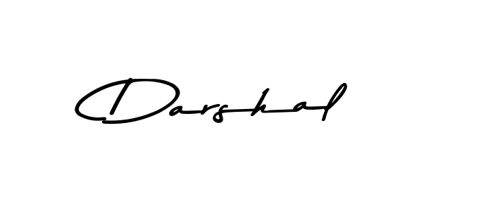 Use a signature maker to create a handwritten signature online. With this signature software, you can design (Asem Kandis PERSONAL USE) your own signature for name Darshal. Darshal signature style 9 images and pictures png