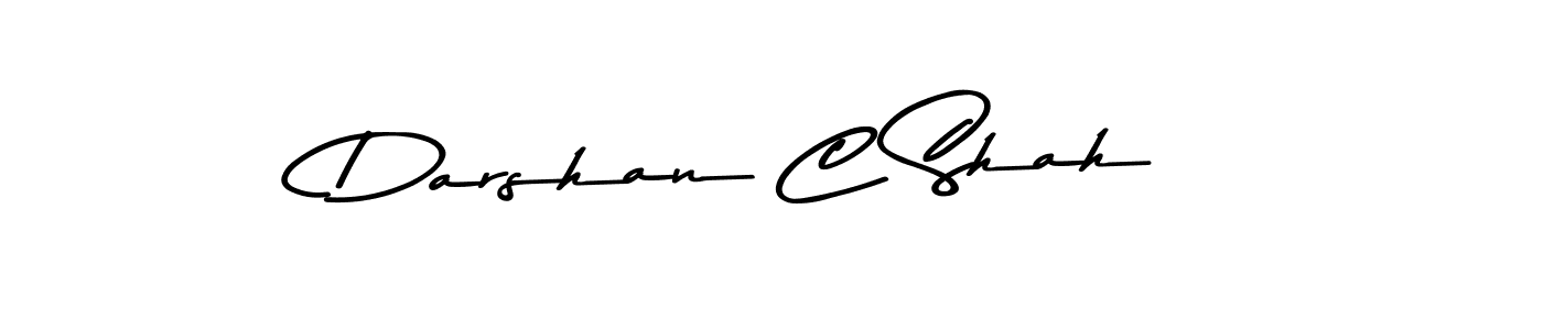 Also You can easily find your signature by using the search form. We will create Darshan C Shah name handwritten signature images for you free of cost using Asem Kandis PERSONAL USE sign style. Darshan C Shah signature style 9 images and pictures png