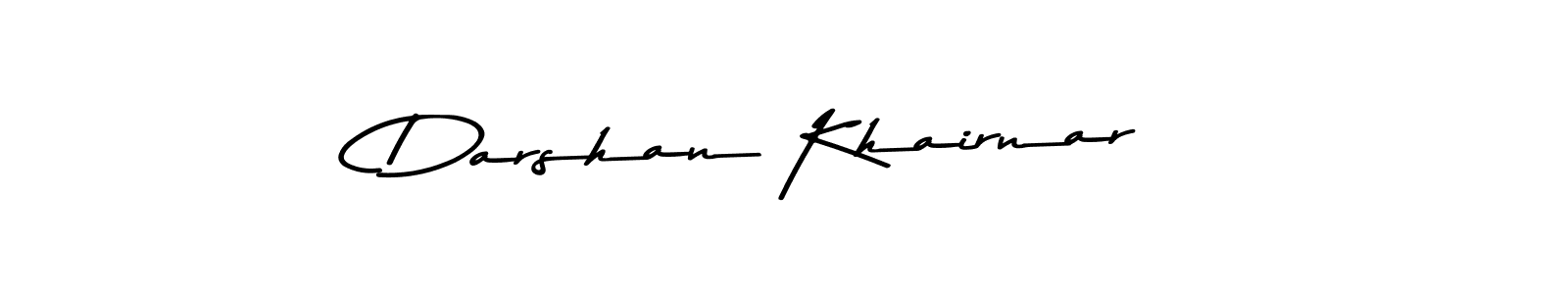 Create a beautiful signature design for name Darshan Khairnar. With this signature (Asem Kandis PERSONAL USE) fonts, you can make a handwritten signature for free. Darshan Khairnar signature style 9 images and pictures png