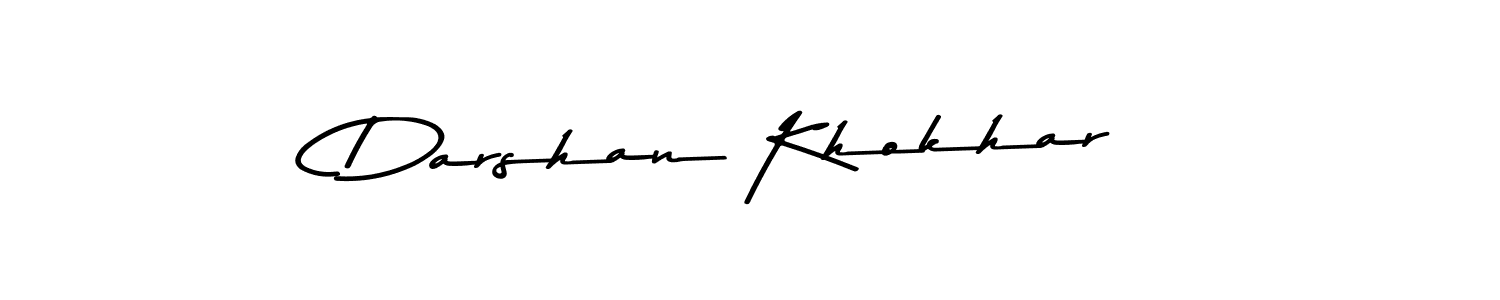 The best way (Asem Kandis PERSONAL USE) to make a short signature is to pick only two or three words in your name. The name Darshan Khokhar include a total of six letters. For converting this name. Darshan Khokhar signature style 9 images and pictures png