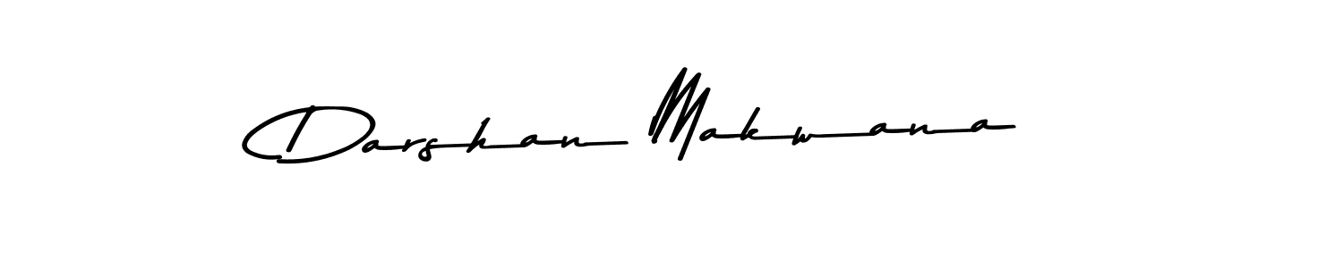 Make a beautiful signature design for name Darshan Makwana. With this signature (Asem Kandis PERSONAL USE) style, you can create a handwritten signature for free. Darshan Makwana signature style 9 images and pictures png