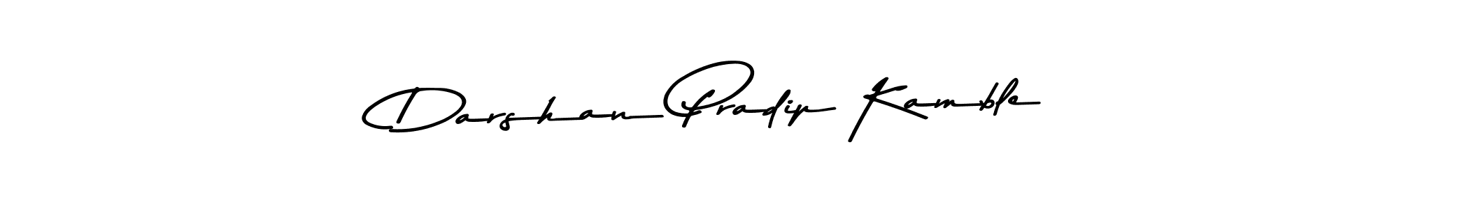 Also You can easily find your signature by using the search form. We will create Darshan Pradip Kamble name handwritten signature images for you free of cost using Asem Kandis PERSONAL USE sign style. Darshan Pradip Kamble signature style 9 images and pictures png