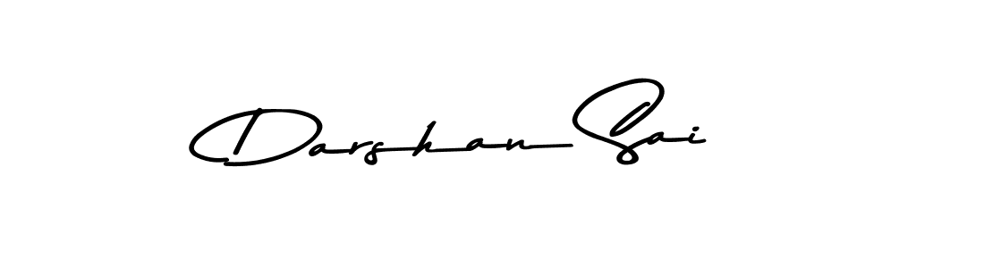 Design your own signature with our free online signature maker. With this signature software, you can create a handwritten (Asem Kandis PERSONAL USE) signature for name Darshan Sai. Darshan Sai signature style 9 images and pictures png