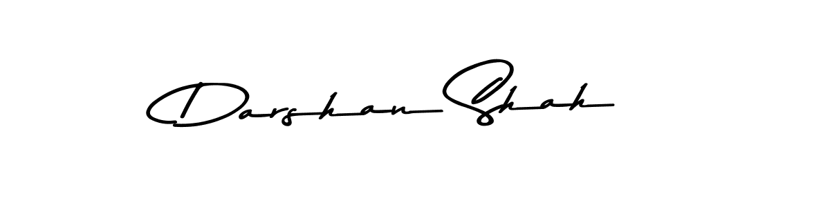 Create a beautiful signature design for name Darshan Shah. With this signature (Asem Kandis PERSONAL USE) fonts, you can make a handwritten signature for free. Darshan Shah signature style 9 images and pictures png