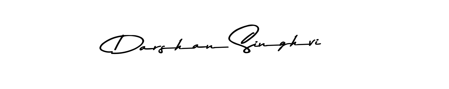 Make a beautiful signature design for name Darshan Singhvi. With this signature (Asem Kandis PERSONAL USE) style, you can create a handwritten signature for free. Darshan Singhvi signature style 9 images and pictures png