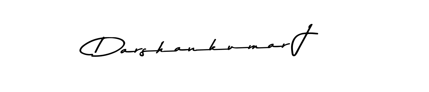 How to make Darshankumar J name signature. Use Asem Kandis PERSONAL USE style for creating short signs online. This is the latest handwritten sign. Darshankumar J signature style 9 images and pictures png