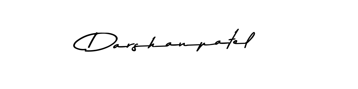 Design your own signature with our free online signature maker. With this signature software, you can create a handwritten (Asem Kandis PERSONAL USE) signature for name Darshanpatel. Darshanpatel signature style 9 images and pictures png