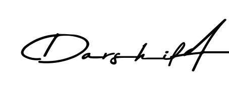 How to make Darshil A signature? Asem Kandis PERSONAL USE is a professional autograph style. Create handwritten signature for Darshil A name. Darshil A signature style 9 images and pictures png