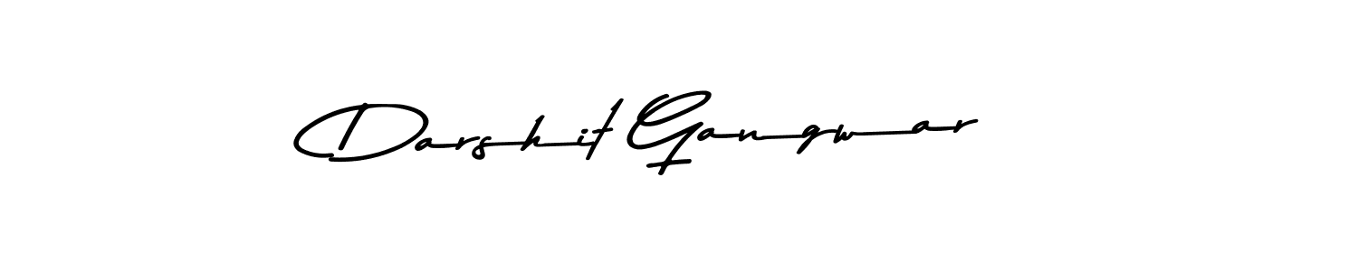 Design your own signature with our free online signature maker. With this signature software, you can create a handwritten (Asem Kandis PERSONAL USE) signature for name Darshit Gangwar. Darshit Gangwar signature style 9 images and pictures png