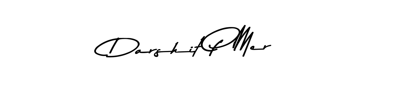 Also You can easily find your signature by using the search form. We will create Darshit P Mer name handwritten signature images for you free of cost using Asem Kandis PERSONAL USE sign style. Darshit P Mer signature style 9 images and pictures png