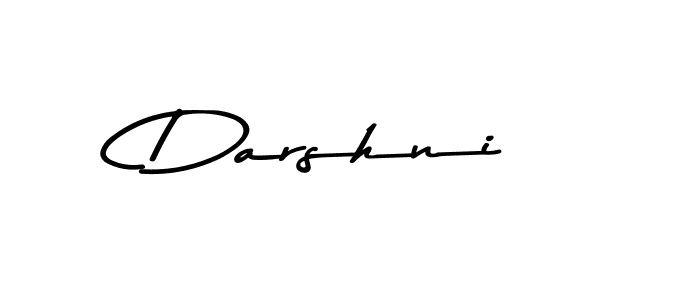 How to make Darshni name signature. Use Asem Kandis PERSONAL USE style for creating short signs online. This is the latest handwritten sign. Darshni signature style 9 images and pictures png