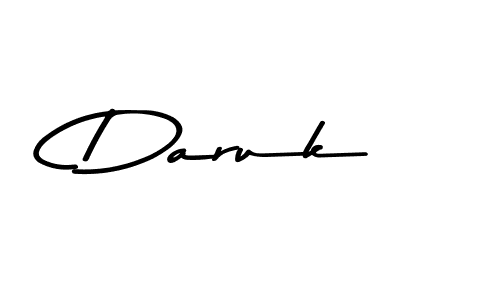 Daruk stylish signature style. Best Handwritten Sign (Asem Kandis PERSONAL USE) for my name. Handwritten Signature Collection Ideas for my name Daruk. Daruk signature style 9 images and pictures png