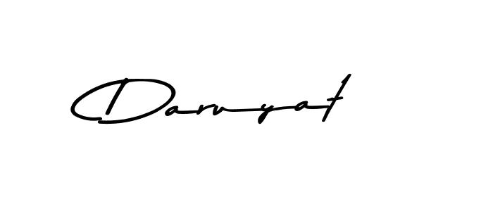 Design your own signature with our free online signature maker. With this signature software, you can create a handwritten (Asem Kandis PERSONAL USE) signature for name Daruyat. Daruyat signature style 9 images and pictures png