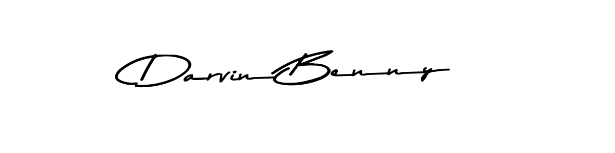 Design your own signature with our free online signature maker. With this signature software, you can create a handwritten (Asem Kandis PERSONAL USE) signature for name Darvin Benny. Darvin Benny signature style 9 images and pictures png