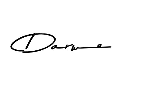 Make a beautiful signature design for name Darwe. With this signature (Asem Kandis PERSONAL USE) style, you can create a handwritten signature for free. Darwe signature style 9 images and pictures png