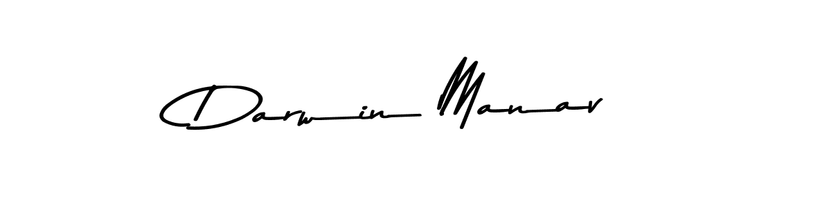 Make a beautiful signature design for name Darwin Manav. With this signature (Asem Kandis PERSONAL USE) style, you can create a handwritten signature for free. Darwin Manav signature style 9 images and pictures png