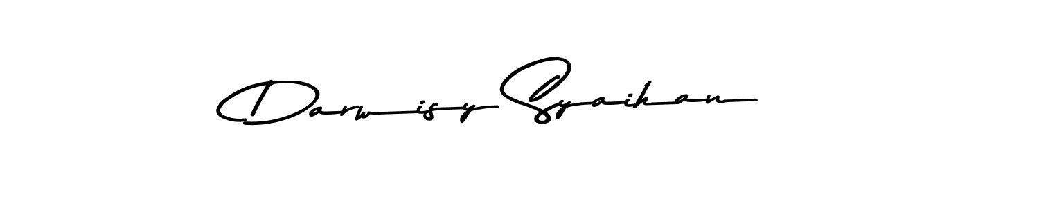 How to make Darwisy Syaihan name signature. Use Asem Kandis PERSONAL USE style for creating short signs online. This is the latest handwritten sign. Darwisy Syaihan signature style 9 images and pictures png