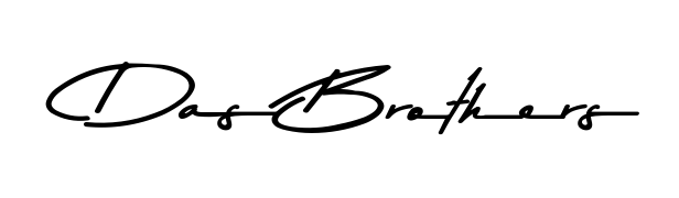 The Asem Kandis PERSONAL USE typeface gives name Das Brothers a refined look. Suitable for certificates, diplomas, and official verification. Das Brothers signature style 9 images and pictures png