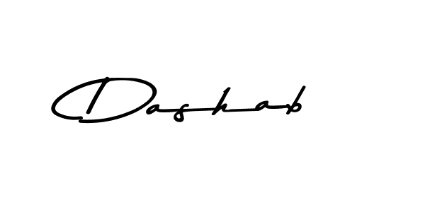 How to make Dashab name signature. Use Asem Kandis PERSONAL USE style for creating short signs online. This is the latest handwritten sign. Dashab signature style 9 images and pictures png