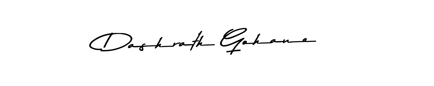 How to make Dashrath Gohane name signature. Use Asem Kandis PERSONAL USE style for creating short signs online. This is the latest handwritten sign. Dashrath Gohane signature style 9 images and pictures png