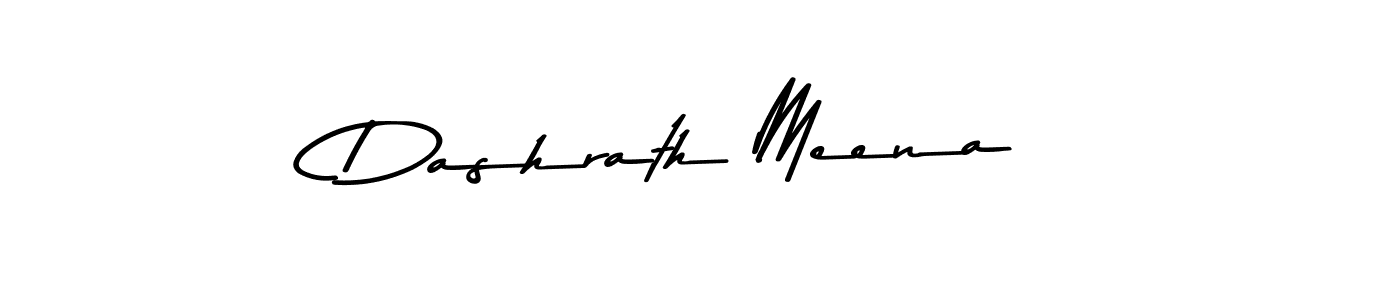 How to make Dashrath Meena name signature. Use Asem Kandis PERSONAL USE style for creating short signs online. This is the latest handwritten sign. Dashrath Meena signature style 9 images and pictures png