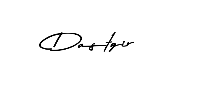Make a beautiful signature design for name Dastgir. With this signature (Asem Kandis PERSONAL USE) style, you can create a handwritten signature for free. Dastgir signature style 9 images and pictures png
